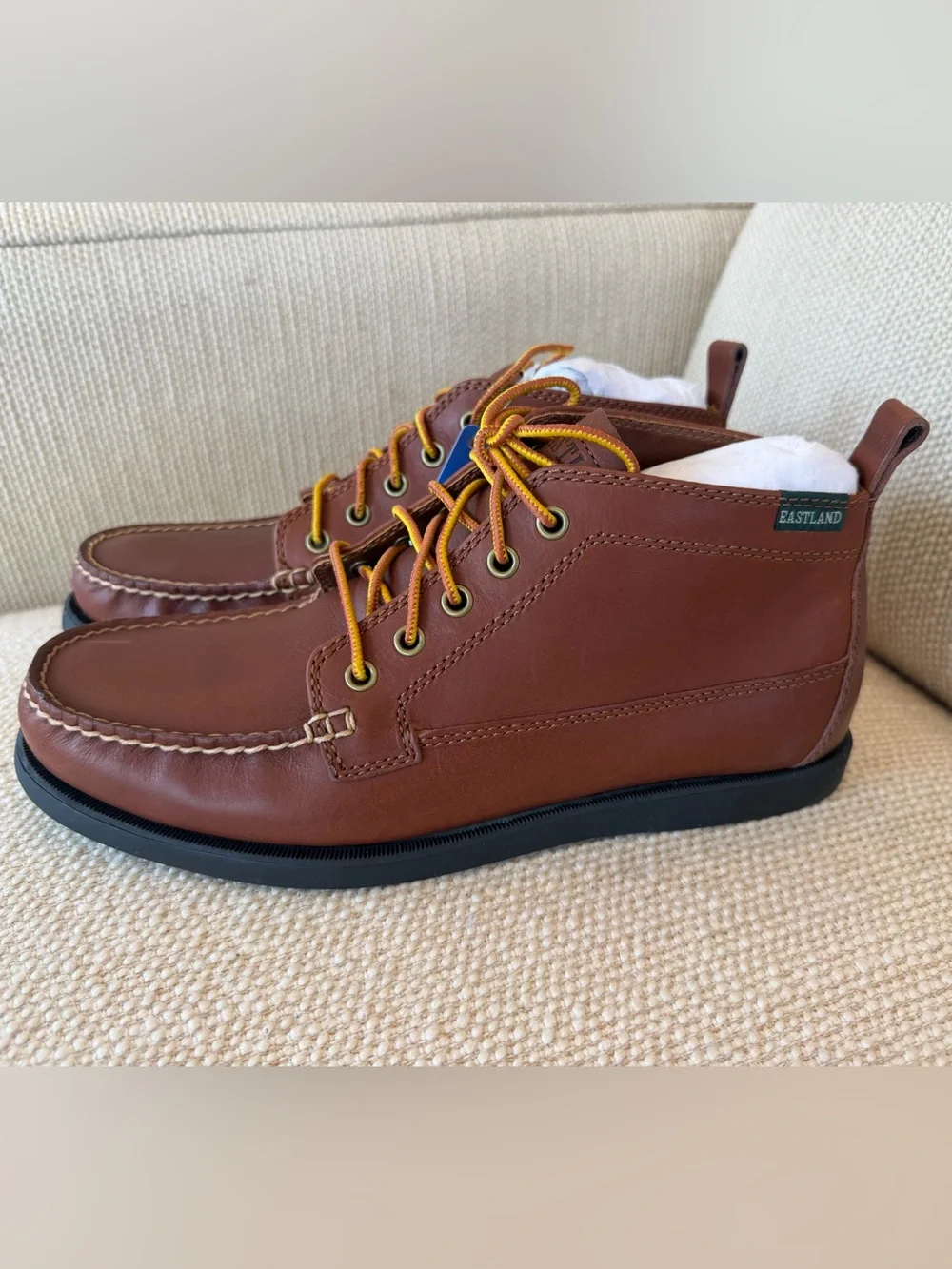 EASTLAND Seneca Bootie Men’s 9.5 Wide New In Box Leather Lace-up